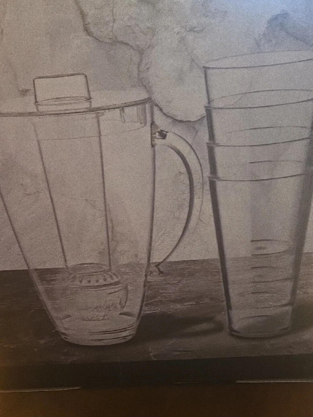 Clear Acrylic 5-Piece Drinkware Set with Pitcher and Tumblers